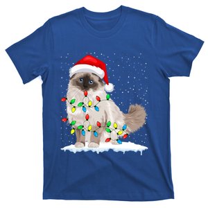 Ragdoll Cat Christmas Lights Xmas Cat Lover Funny Gift T-Shirt