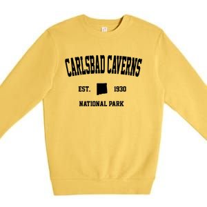 Retro Carlsbad Caverns National Park New Mexico Est 1930 Gift Premium Crewneck Sweatshirt