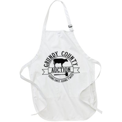 Retro Cow Cattle Grundy County Auction Western Country Farm Apron