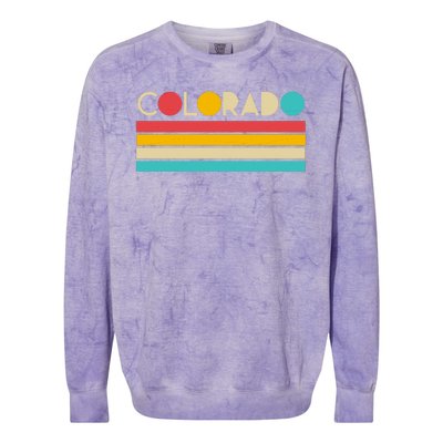 Retro Colors Colorado Colorblast Crewneck Sweatshirt