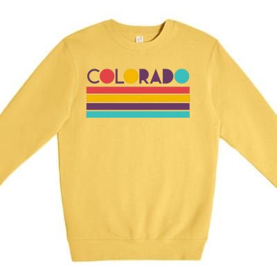 Retro Colors Colorado Premium Crewneck Sweatshirt