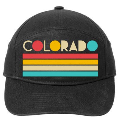 Retro Colors Colorado 7-Panel Snapback Hat