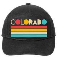 Retro Colors Colorado 7-Panel Snapback Hat
