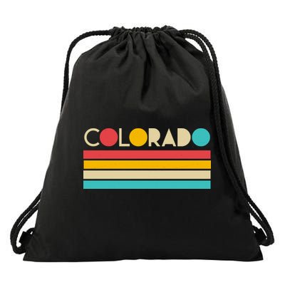 Retro Colors Colorado Drawstring Bag
