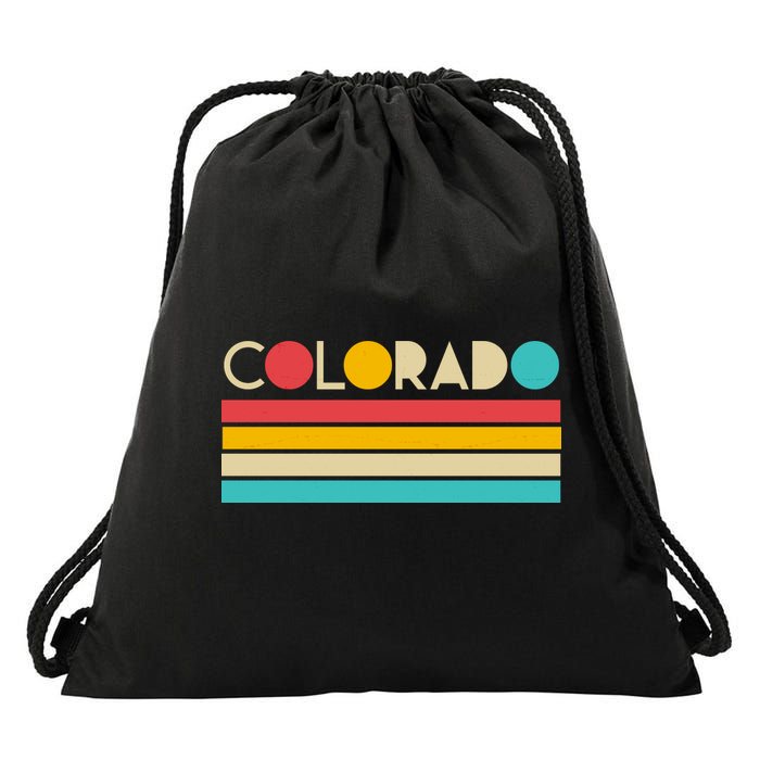 Retro Colors Colorado Drawstring Bag