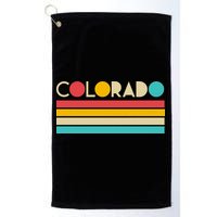 Retro Colors Colorado Golf Towel