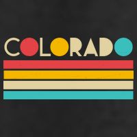 Retro Colors Colorado Golf Towel