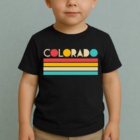 Retro Colors Colorado Toddler T-Shirt