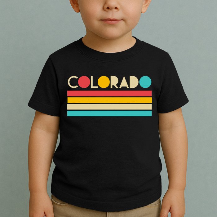 Retro Colors Colorado Toddler T-Shirt
