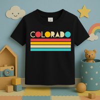 Retro Colors Colorado Toddler T-Shirt