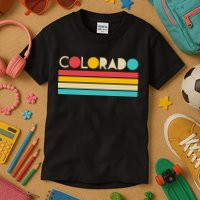 Retro Colors Colorado Kids T-Shirt