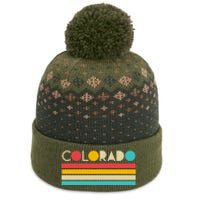 Retro Colors Colorado The Baniff Cuffed Pom Beanie