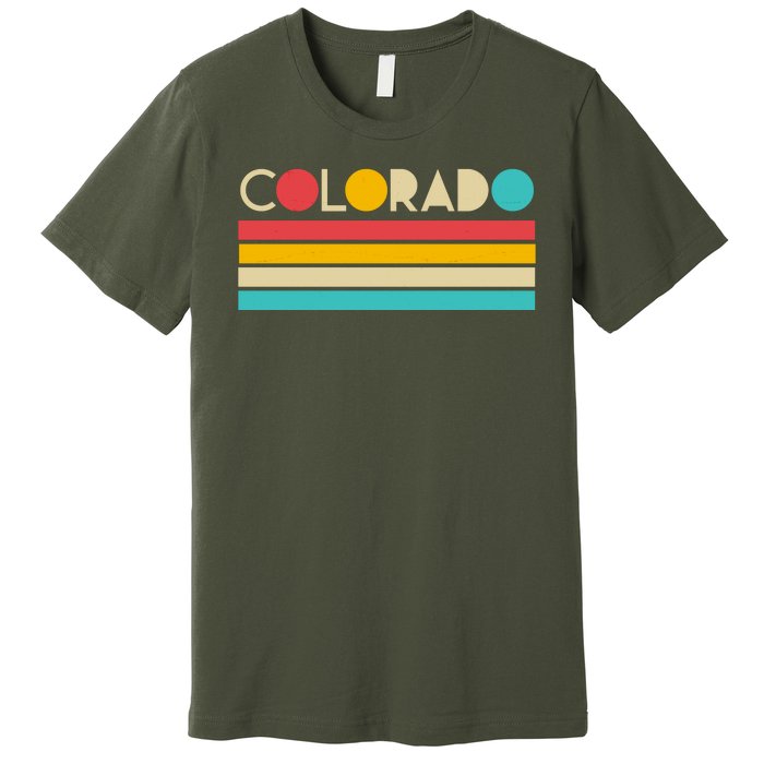 Retro Colors Colorado Premium T-Shirt