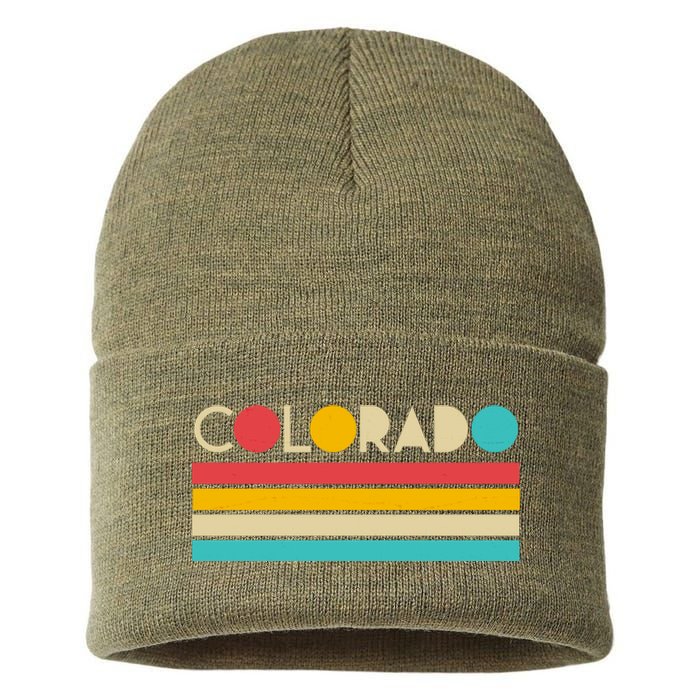 Retro Colors Colorado Sustainable Knit Beanie