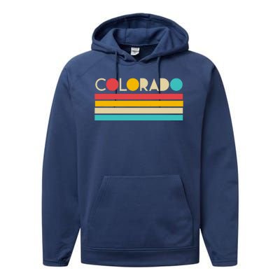 Retro Colors Colorado Performance Fleece Hoodie