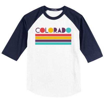 Retro Colors Colorado Baseball Sleeve Shirt