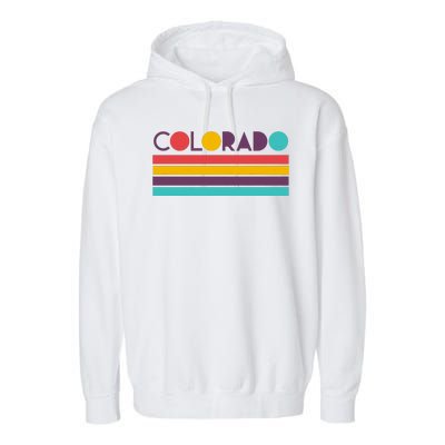 Retro Colors Colorado Garment-Dyed Fleece Hoodie