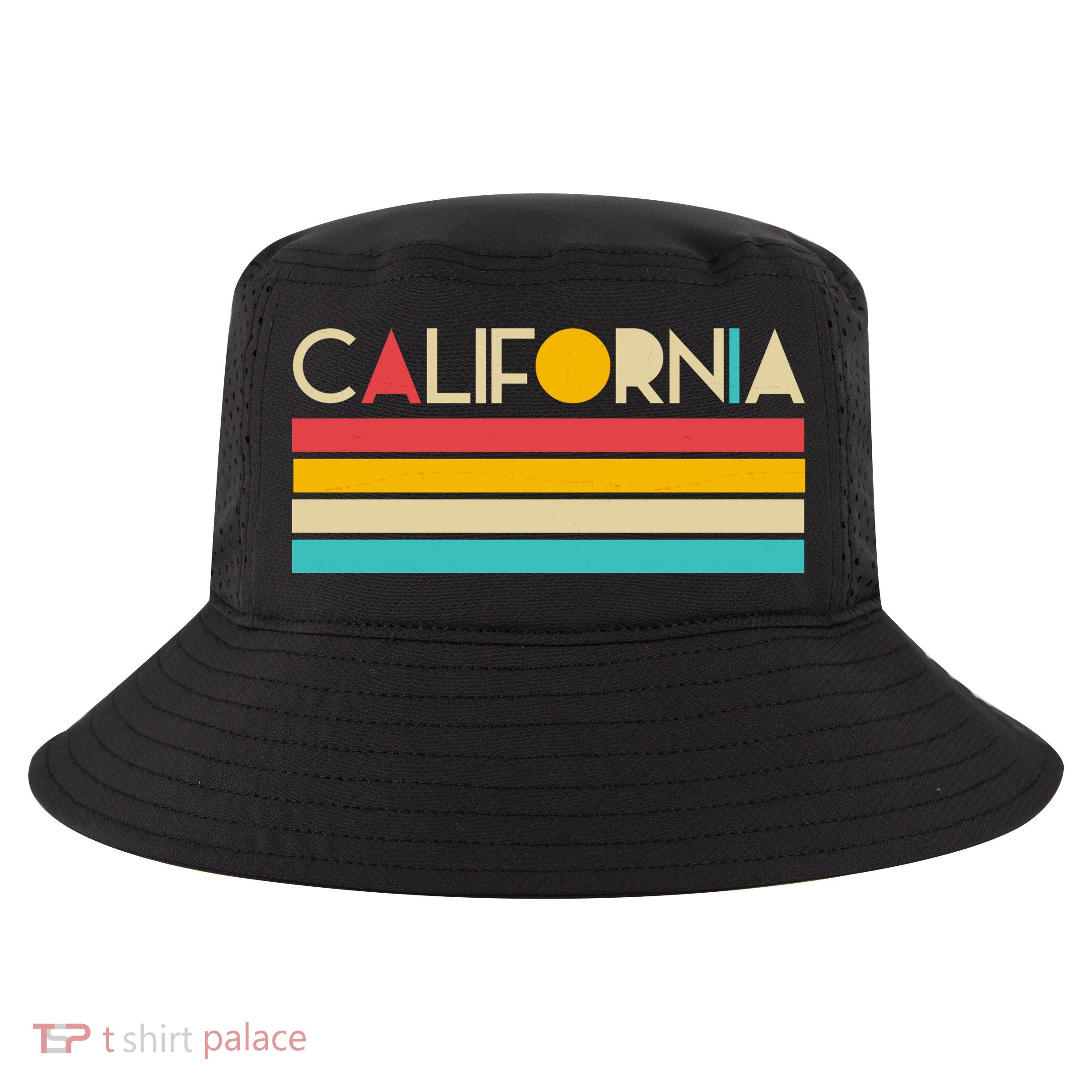Retro Colors California Cool Comfort Performance Bucket Hat
