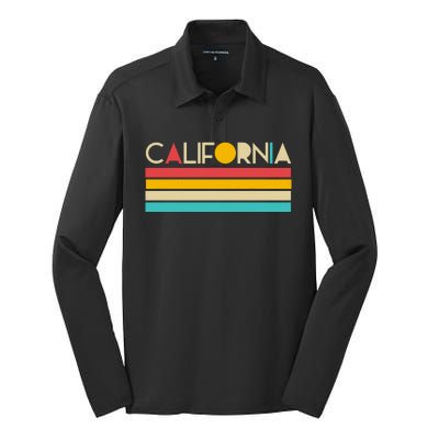 Retro Colors California Silk Touch Performance Long Sleeve Polo