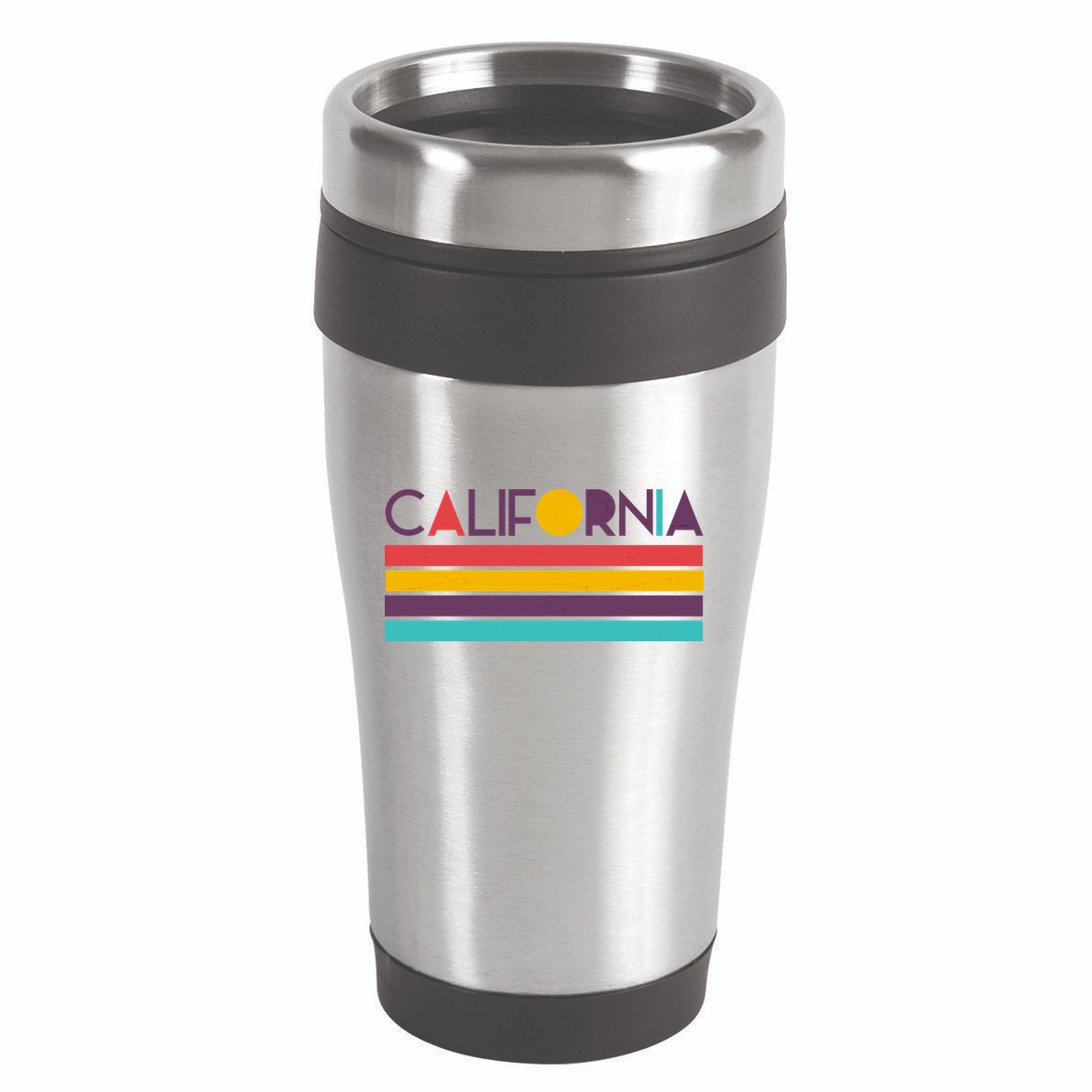 Retro Colors California 16oz Travel Tumbler