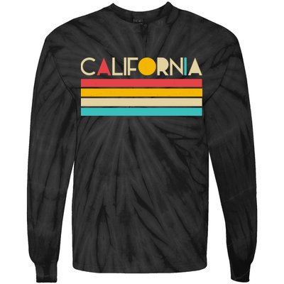 Retro Colors California Tie-Dye Long Sleeve Shirt