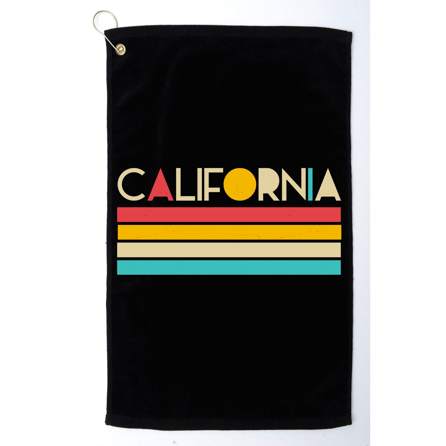 Retro Colors California Golf Towel