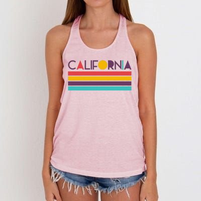 Retro Colors California Women's Knotted Racerback Tank