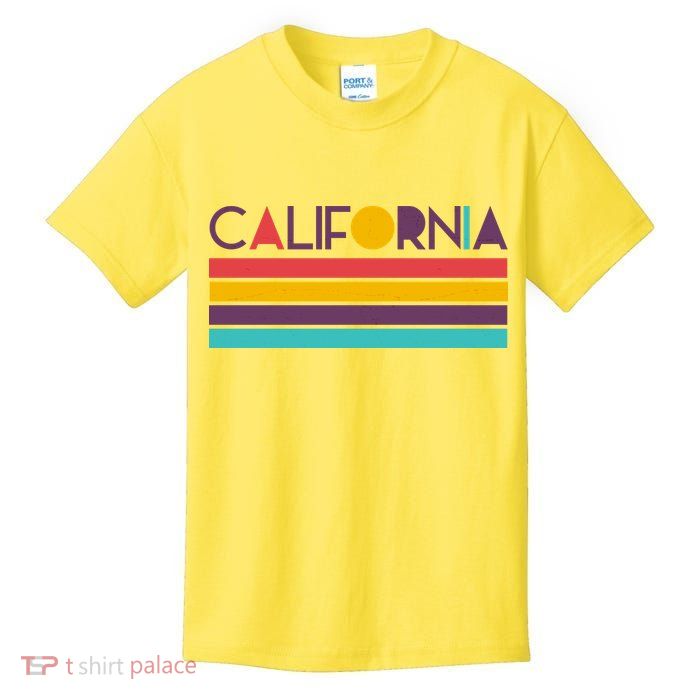 Retro Colors California Kids T-Shirt