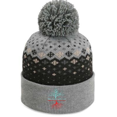 Rooted Christ Christian Follower Tree Believer God Gift The Baniff Cuffed Pom Beanie