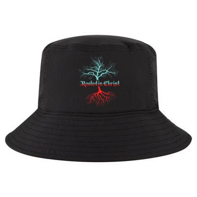 Rooted Christ Christian Follower Tree Believer God Gift Cool Comfort Performance Bucket Hat