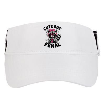 Racoon Cool Cute But Feral Teen Girl Adult Drive Performance Visor