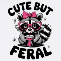 Racoon Cool Cute But Feral Teen Girl Beanie