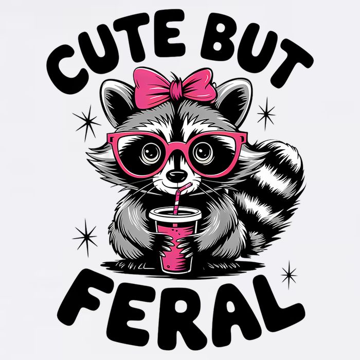 Racoon Cool Cute But Feral Teen Girl Beanie