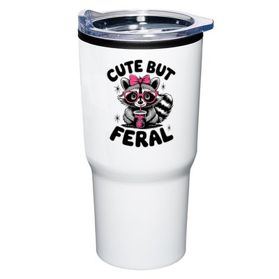 Racoon Cool Cute But Feral Teen Girl Tumbler