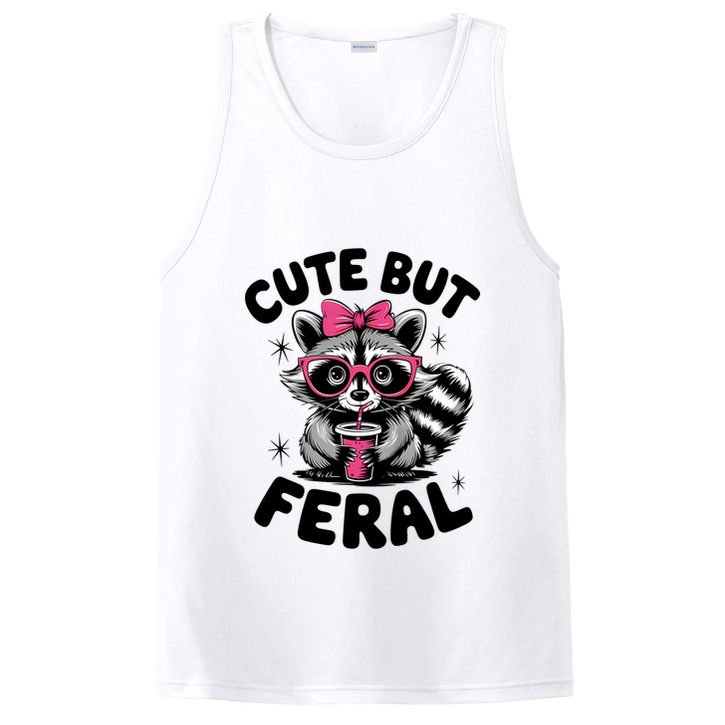 Racoon Cool Cute But Feral Teen Girl PosiCharge Competitor Tank