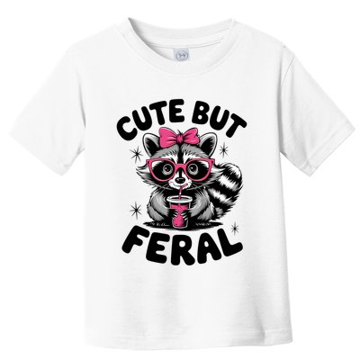 Racoon Cool Cute But Feral Teen Girl Toddler T-Shirt
