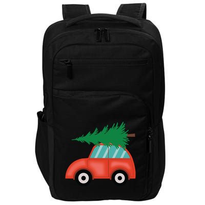 Red Car Christmas Impact Tech Backpack