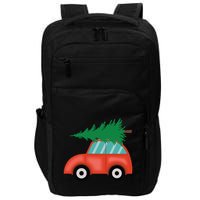Red Car Christmas Impact Tech Backpack