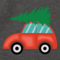 Red Car Christmas Vector Backpack