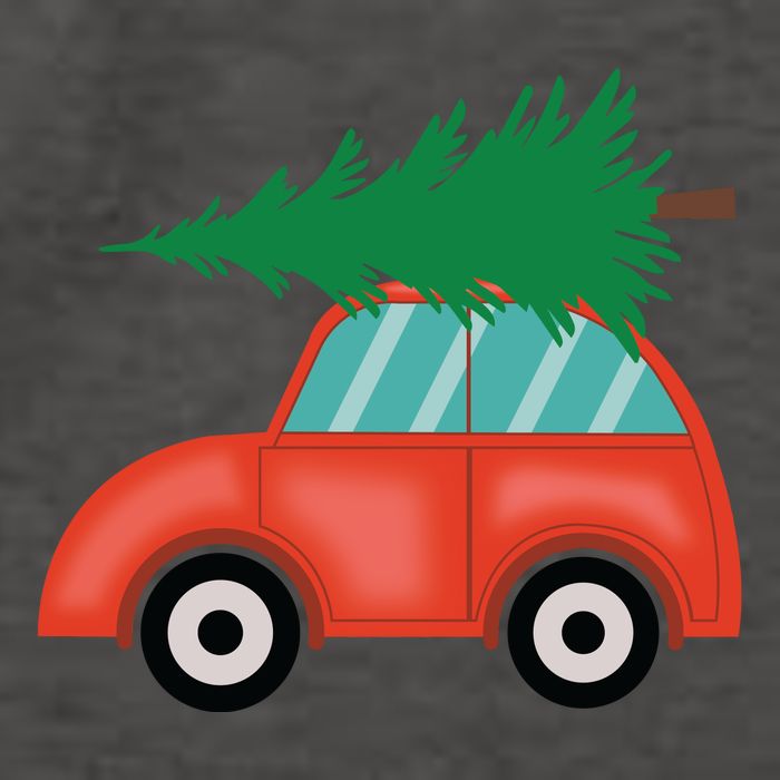 Red Car Christmas Vector Backpack