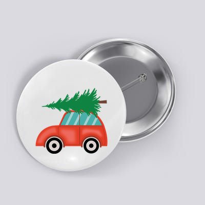 Red Car Christmas Button