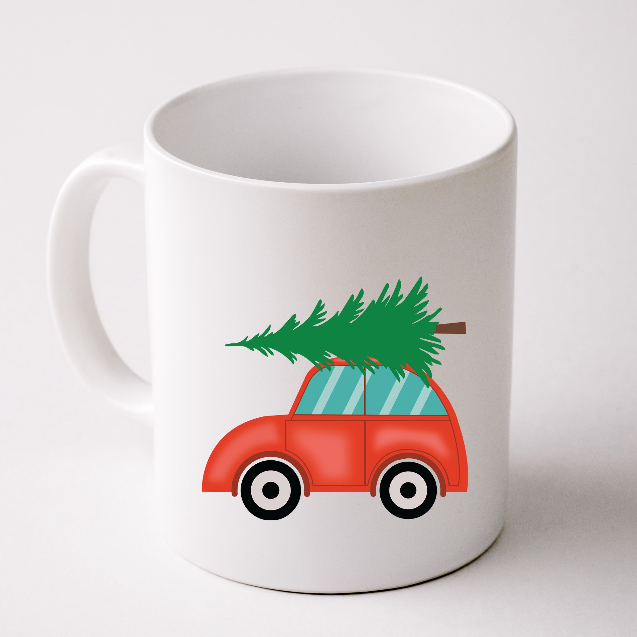 Red Car Christmas Mug