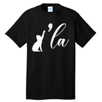 Retro Cat Comma La Cat Ladie La Tall T-Shirt