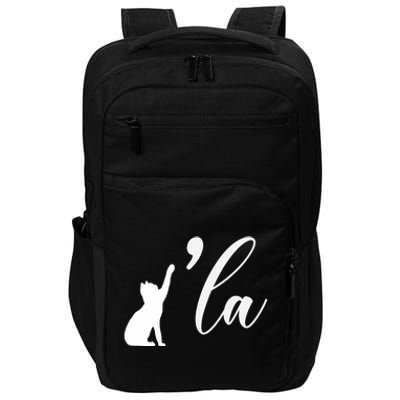 Retro Cat Comma La Cat Ladie La Impact Tech Backpack