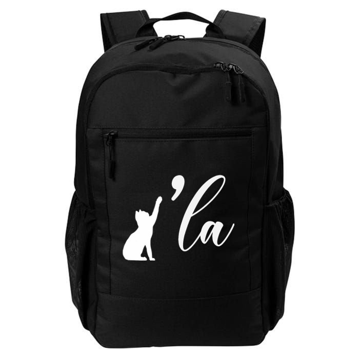 Retro Cat Comma La Cat Ladie La Daily Commute Backpack