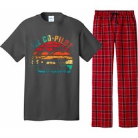 RV CoPilot Camping Funny Vintage Motorhome Travel Vacation Pajama Set