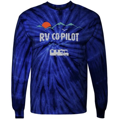 RV CoPilot Camping Shirts Motorhome Travel Vacation Gift Tie-Dye Long Sleeve Shirt