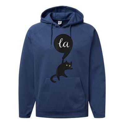 Retro Cat Comma La Kamala Harris For President 2024 Election Performance Fleece Hoodie