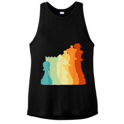 Retro Chess , Chess Player, Chess Ladies PosiCharge Tri-Blend Wicking Tank