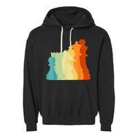 Retro Chess , Chess Player, Chess Garment-Dyed Fleece Hoodie